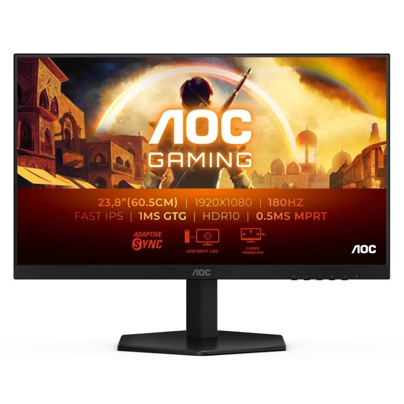 AOC 24G42E Monitor 23.8IPS FHD 180hz 1ms HDMI DP