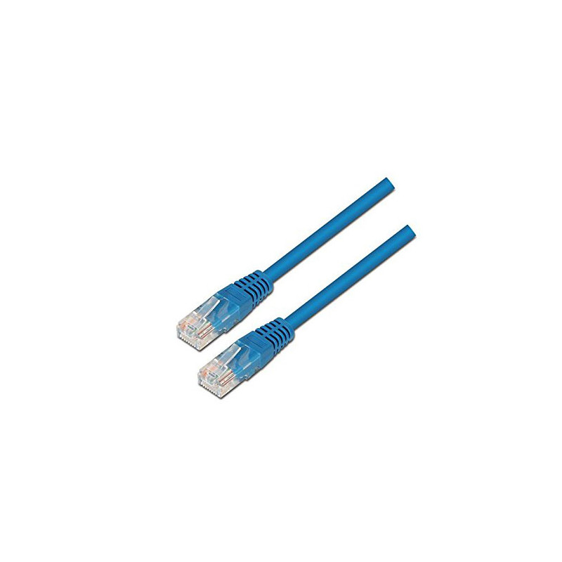 CABLE DE RED LATIGUILLO RJ45 UTP CAT6 AWG24 1 M AZUL NANOCABLE