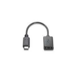 CABLE USB 2.0 3A TIPO USB-C/M-A/F 15 CM NEGRO NANOCABLE