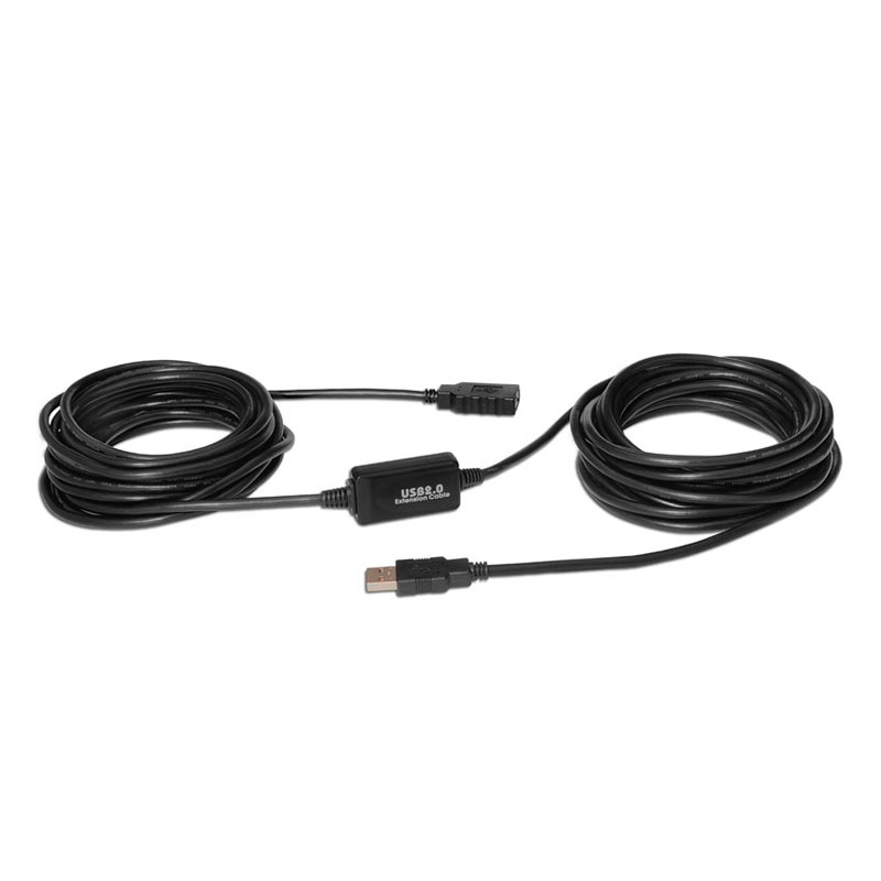 CABLE EXTENSION USB 2.0 TIPO A/M-A/H 10M NEGRO NANOCABLE