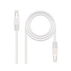 CABLE DE RED LATIGUILLO RJ45 UTP CAT6 AWG24 2 M BLANCO NANOCABLE