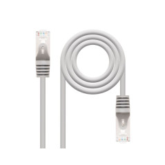 CABLE DE RED LATIGUILLO RJ45 FTP CAT6 AWG24 10 M GRIS NANOCABLE