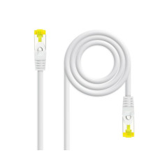 CABLE DE RED LATIGUILLO RJ45 SFTP CAT6A AWG26 0.30 M BLANCO NANOCABLE