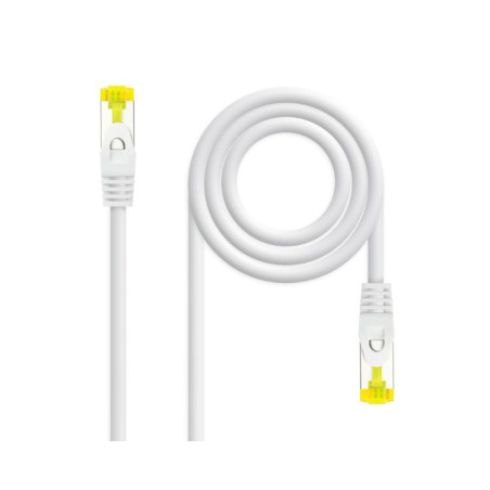 CABLE DE RED LATIGUILLO RJ45 SFTP CAT6A AWG26 0.30 M BLANCO NANOCABLE