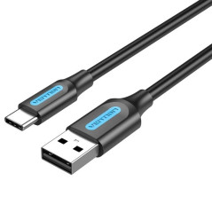 CABLE USB-A A USB-C 2 M GRIS VENTION