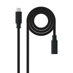 CABLE USB-C 3.2 Gen2x2 20Gbp 100W/5A, 4k/60Hz, USB-C/M-H 2 M NEGRO NAN