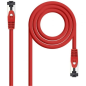 CABLE DE RED LATIGUILLO SSTP CAT8.1 AWG26 0.25 M ROJO NANOCABLE