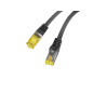 Lanberg PCF6A-10CU-0025-BK cable de red Negro 0,25 m Cat6a S/FTP (S-STP)
