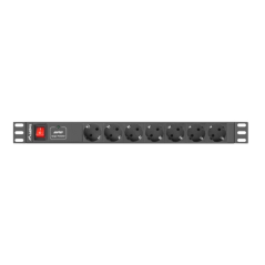 Lanberg PDU-07F-0200-IEC-BK unidad de distribución de energía (PDU) 7 