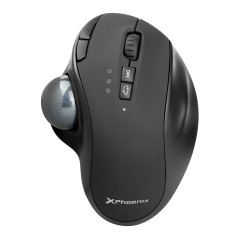 Ratón inalambrico phoenix ergo t1 ergonomico trackball batería recarga