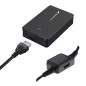 Adaptador cargador de corriente universal automatico phoenix 40w (incluye 5 conectores) para portatiles y netbooks con puerto us