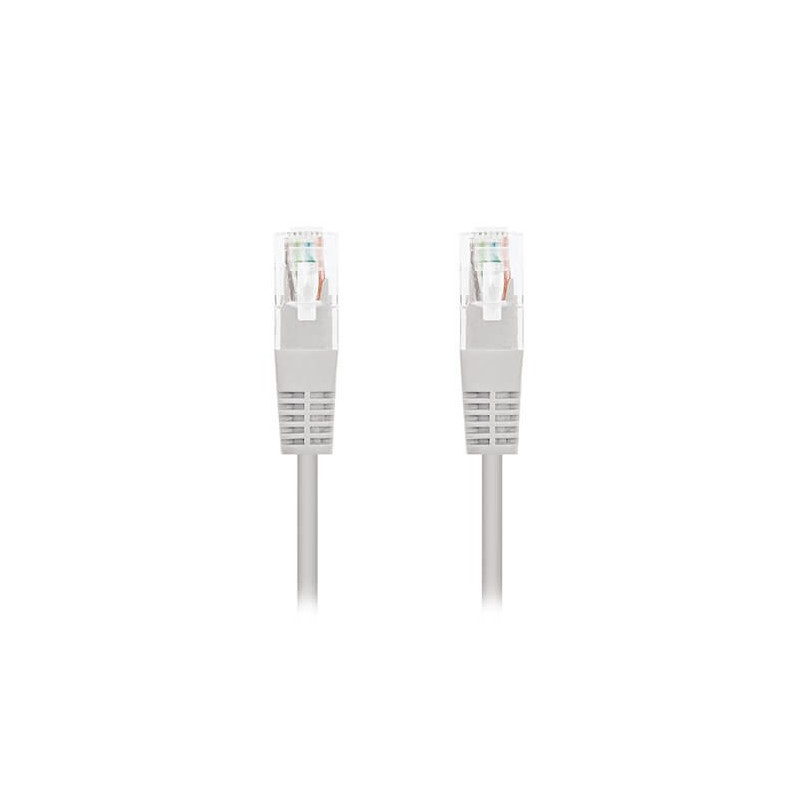 Cable red nanocable latiguillo rj45 utp cat6 0.25m gris 25cm