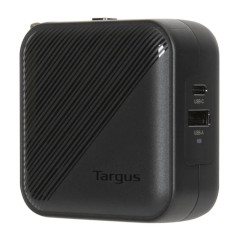 Cargador adaptador targus gan charger 65w usb tipo c negro