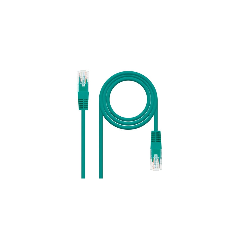 Latiguillo cable red utp cat6 rj45 nanocable 3m verde
