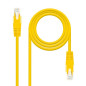 Latiguillo cable red utp cat.6 rj45 nanocable 0.25cm amarillo