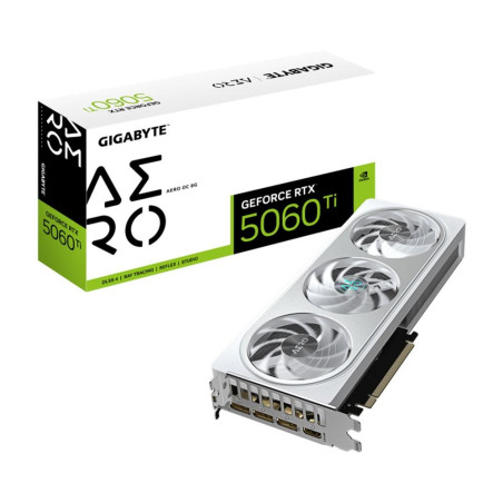 Tarjeta grafica gigabyte rtx 5060 ti aero oc 8gb gddr7 white