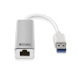 CONVERSOR USB 3.0 A ETHERNET 10/100/1000 Mbps 15cm PLATA NANOCABLE