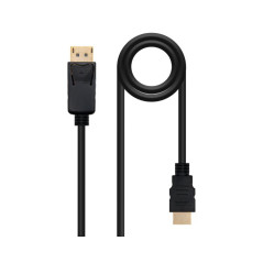 CONVERSOR DISPLAYPORT A HDMI 1.5 M NEGRO NANOCABLE