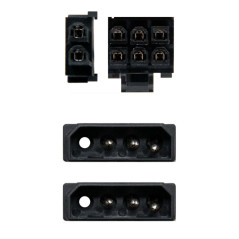 Nanocable Cable VGA 2x5.25/M-PCI-E(6+2PIN)/M 20cm