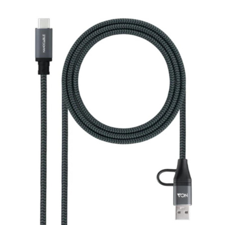 Nanocable Cable USB3.2 100W USB-C+A/USB-C 1 M