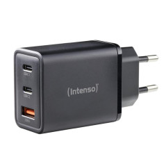 Cargador de pared intenso gan w65acc 2x usb tipo c 1x usb tipo a negro