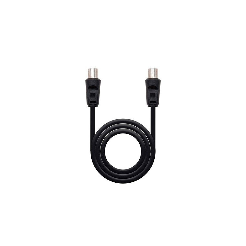 Cable antena tv nanocable 75 ohm m - h 1.8 m - negro