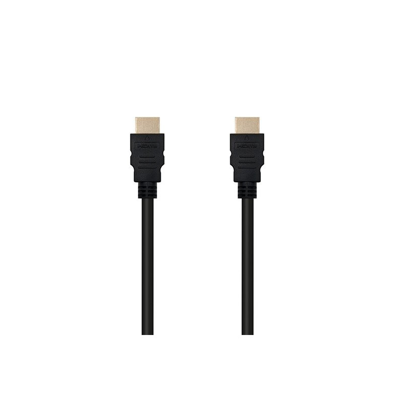 Cable hdmi(a) a hdmi(a) 4k 2m nanocable negro macho - macho - 60hz - 18gbps - v2.0
