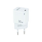Cargador de pared tooq usb - c blanco 30w