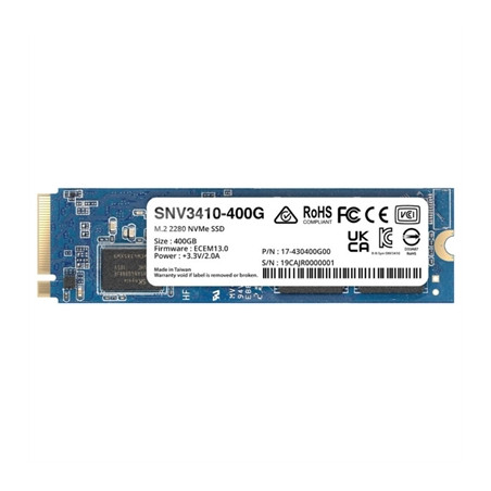 Disco duro interno ssd synology snv3410 400 gb m.2 pci express 3.0 nvm