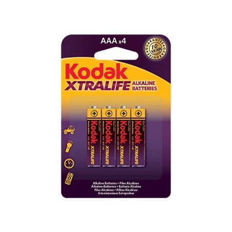 Blister pilas kodak alcalina xtralife aaa lr3 1.5v - blister 4 pilas