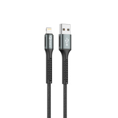Cable qcharx prague usb a lightning 3a - 1 m - aleación de aluminio ne