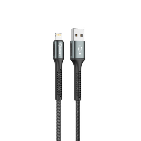 Cable qcharx prague usb a lightning 3a - 1 m - aleación de aluminio ne