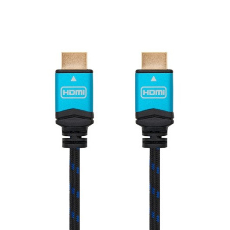 Cable hdmi (a) to hdmi (a) 4k 1.5m nanocable black m - m - 60hz - 18gb