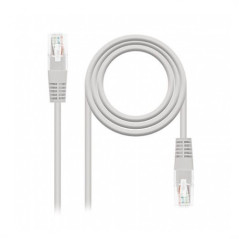 Cable red nanocable latiguillo rj45 utp cat6 10m gris