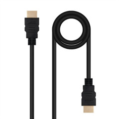 Cable nanocable hdmi v2.0 4k@60hz 18gbps a - m - a - m - 1.5 m - negro