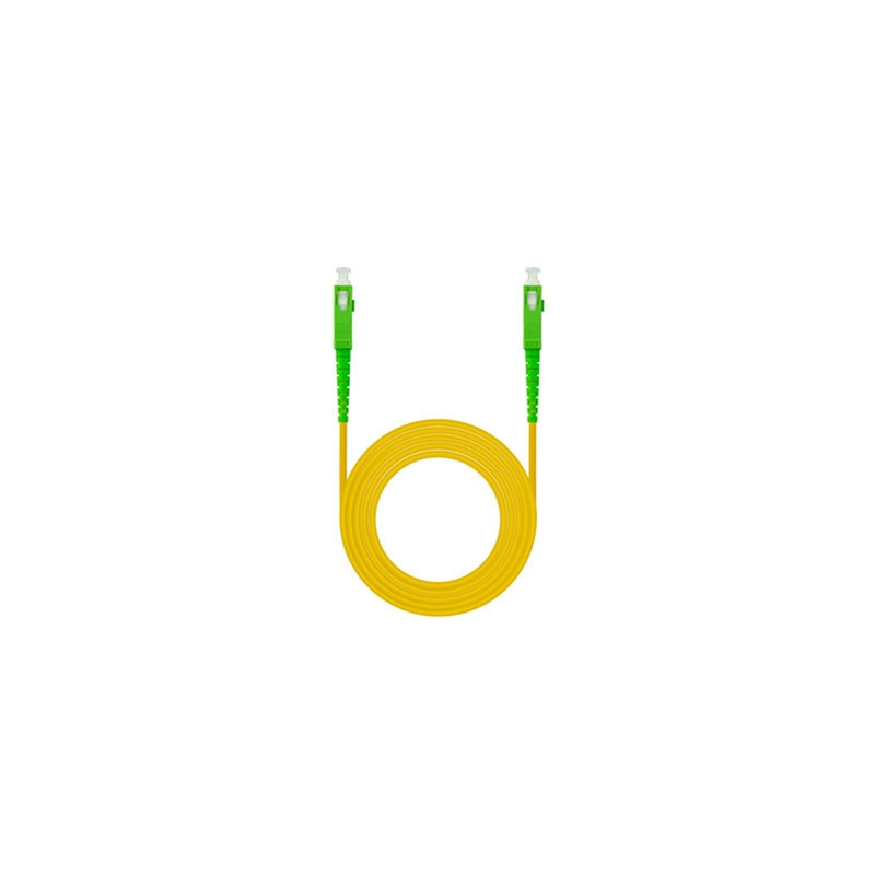 Latiguillo cable fibra optica mono nanocable sc - apc lszh amarillo 5m