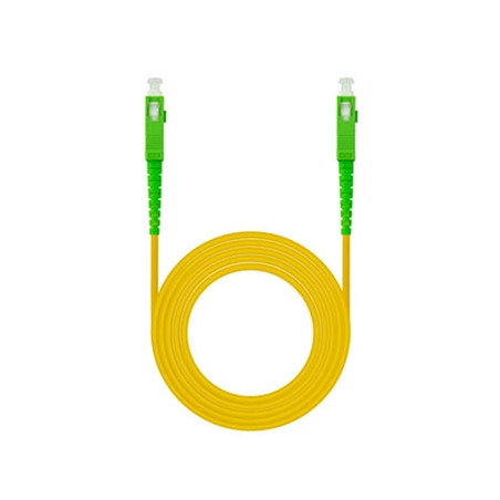 Latiguillo cable fibra optica mono nanocable sc - apc lszh amarillo 5m
