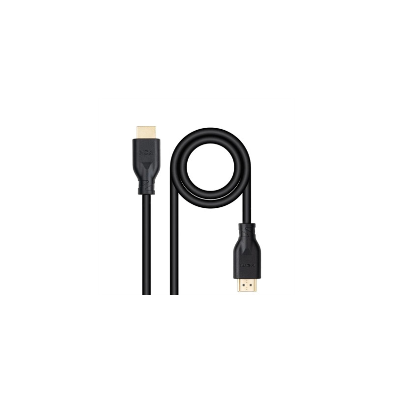 Cable hdmi v2 nanocable 1.m negro - macho - macho 4k@60hz 18gbps ccs