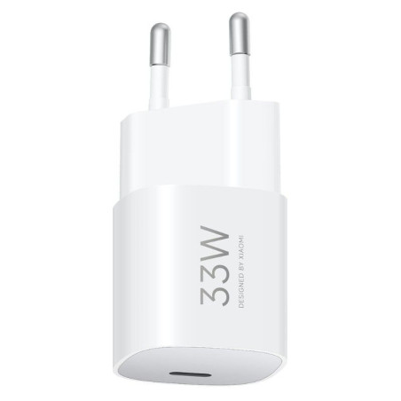 Cargador usb xiaomi 33w tipo c blanco bhr087leu