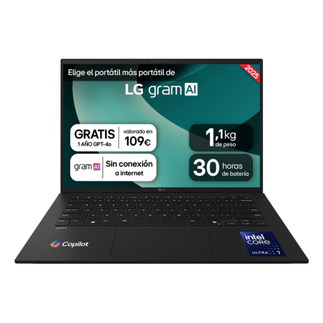 LG Gram 14ZD90T-G.AX88B ordenador portatil Intel Core Ultra 7 255H Por