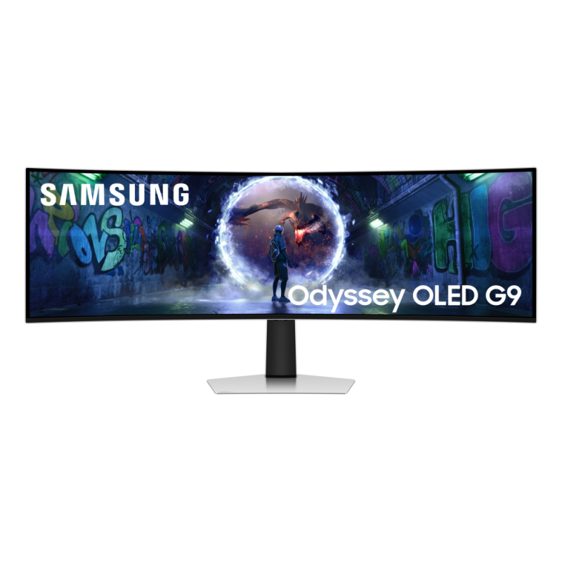 Samsung G93SD pantalla para PC 124,5 cm (49) 5120 x 1440 Pixeles Dual QHD OLED Plata