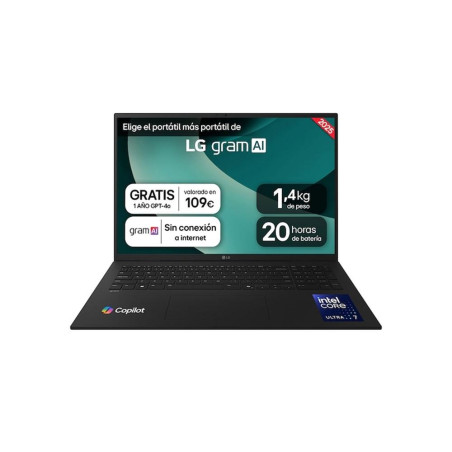 Portatil lg 17zd90t - g.ax88b u7 - 255h - 32gb - ssd 1tb - 17 pulgadas