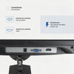 iggual Monitor 24 VGA HDMI 120Hz pivotante AA MM