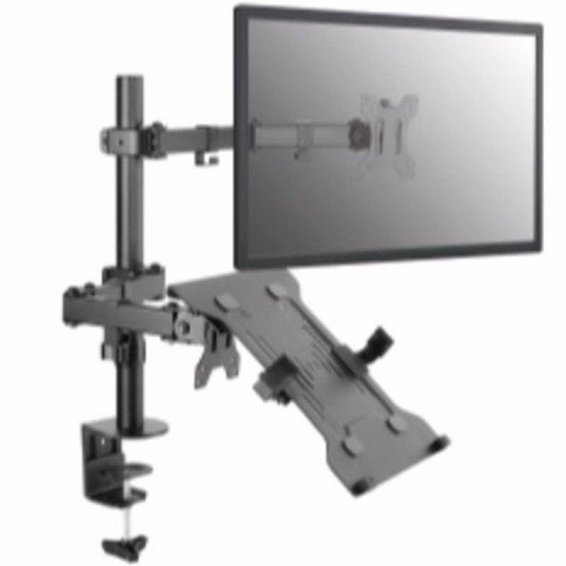 Soporte equip pantalla mesa 13 pulgadas - 32 pulgadas doble brazo 2 monitores o 1 monitor + 1 portatil (bracket para portatil in