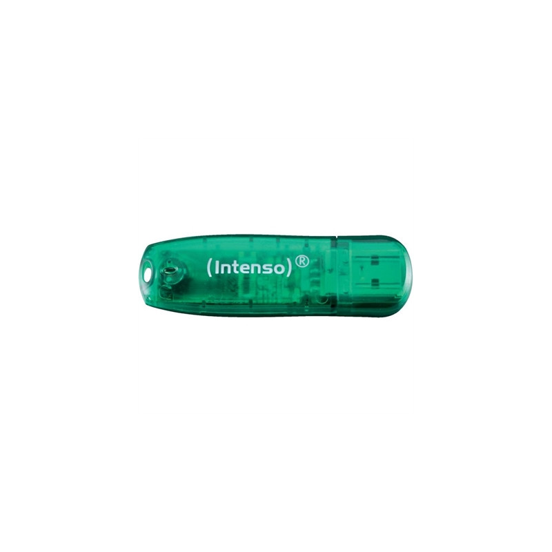 Memoria usb 2.0 intenso rainbow 8gb verde