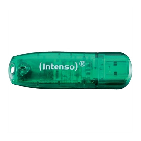 Memoria usb 2.0 intenso rainbow 8gb verde
