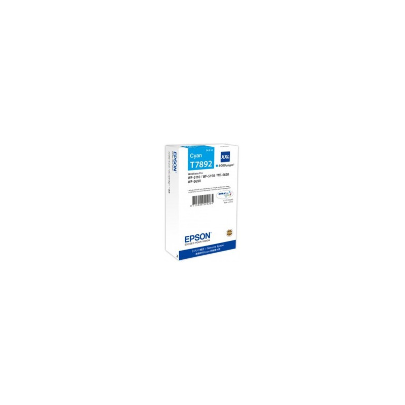 Cartucho tinta epson c13t789240 cian xxl 4000 paginas