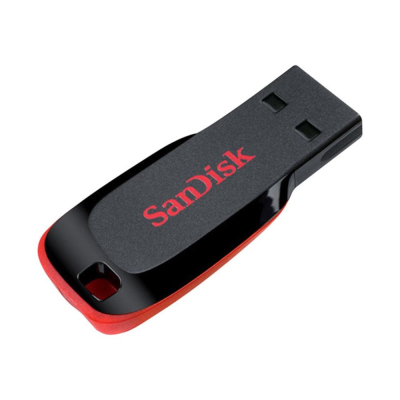 Memoria usb 2.0 sandisk 16gb cruzer blade rojo
