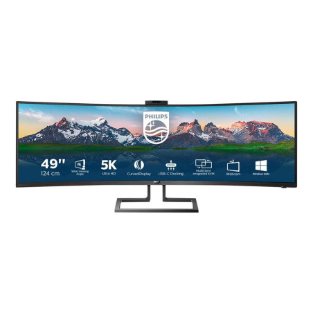 Monitor curvo philips 499p9h 49 pulgadas 5k uhd 60hz
