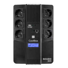 COOLBOX SAI SCUDO3 800VA/480W CON PANTALLA LCD